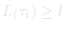 v(i) = k &rArr; l &le; L(k)