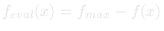 fitness function f