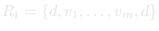 R_i = (d, v1, …, d)