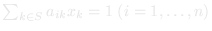 set partitioning constraints