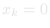 x(k) = 0