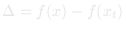 &Delta; = f(S&prime;) &minus; f(S)
