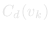 C_d(v_k)