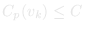 C_p(v_k) ≤ C