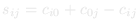 s(i, j)